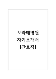 서울특별시 보라매병원 자기소개서