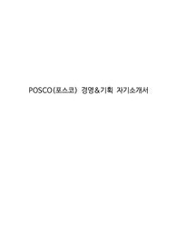 POSCO(포스코) 경영&amp;기획 자기소개서