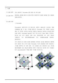 [A+ 과목] 무기화학실험 - 금속 할라이드 Perovskite 결정 합성 및 성장 실험