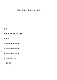 미국 학교사회복지의 역사