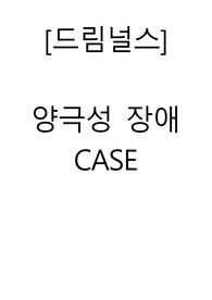 [간호진단 3개] 드림널스 양극성장애, 간호 계획과 이론적 근거 정말 꼼꼼히 작성하였습니다.