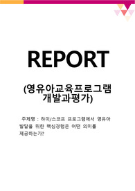 하이스코프 프로그램에서 영유아 발달을