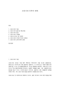 코로나19 이후의 변화