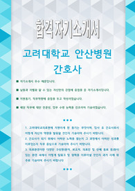 고려대학교 안산병원 간호사 자기소개서