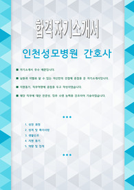 인천성모병원 간호사 자기소개서