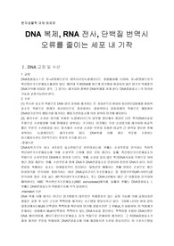 DNA 교정 및 수선, RNA 교정, 번역 교정