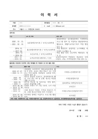 강동오랑 청년매니저 채용 이력서 및 자기소개서