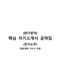 [최다합격] 핵심 자기소개서 공략집 (인사노무)