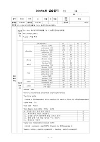 SCI(SAH,T8 fx., 흉추간판외상성파열) SOAP NOTE