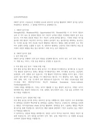SWOT 분석의 구성요소인 외부환경 요소와 내부여건 분석을 활용하여 SWOT 분석을 실제로 작성한다고 생각하고, 그 절차를 체계적으로 설명해보시오.