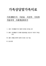 가족상담및가족치료