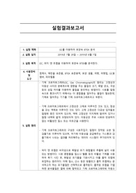 GC를 이용하여 토양속 BTEX 분석