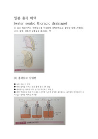 Chest tube 간호[성인간호학 실습]