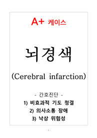 A+ 뇌경색 간호 진단과 중재(비효과적 기도청결, 의사소통 장애, 낙상 위험성)