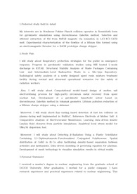 울산과학기술원(UNIST) 유니스트 대학원 원자력공학과 자기소개서 연구계획서