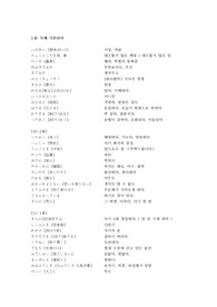 JLPT N1 합격으로 가는 단어 모음집