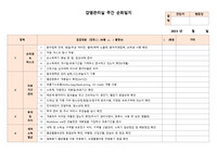감염관리실 주간순회일지(요양병원)
