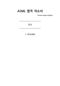 [합격자소서] ASML CSE (Customer Support Engineer)