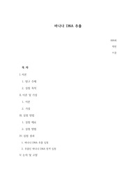 바나나 DNA 추출 실험