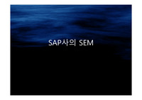 SAP사의 전략적 기업 경영 SEM