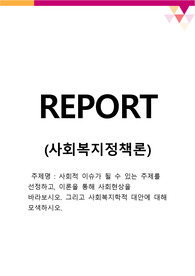 사회적 이슈가 될 수 있는 주제를 선정하고, 이론을 통해 사회현상을 바라보시오. 그리고 사회복지학적 대안에 대해 모색하시오