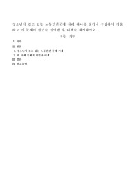 청소년이 겪고 있는 노동인권문제 사례 하나를 찾거나 수집하여 기술하고 이 문제의 원인을 설명한 후 대책을 제시하시오