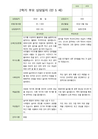 2학기 부모상담일지 만5세 21명