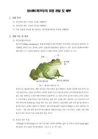 [일반생물학실험]양서류(개구리)의 외형 관찰 및 해부