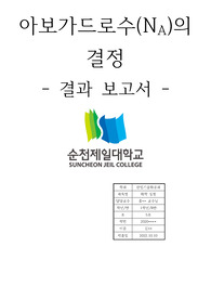 아보가드로수의 결정 결과보고서