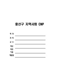 A+ [지역사회간호학, 지사간] CNP, 용산구 보건소