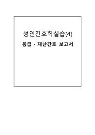 응급재난간호보고서A++