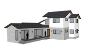 [건축설계-스케치업 소스][단독주택, 전원주택] - 51평 홈트리오 순천 우리들의 행복한 시간 전원주택 건축설계 스케치업 3D 파일