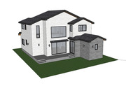 [건축설계-스케치업 소스][단독주택, 전원주택] - 52평 홈트리오 인천 도심형 로맨스를 이루다 전원주택 건축설계 스케치업 3D 파일