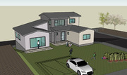 [건축설계-스케치업 소스][단독주택, 전원주택] - 57평 홈트리오 원주 따스한 봄의 햇살을 품어내다 전원주택 건축설계 스케치업 3D 파일