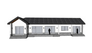 [건축설계-스케치업 소스][단독주택, 전원주택] - 44평 홈트리오 양양의 풍경을 수놓다 전원주택 건축설계 스케치업 3D 파일