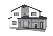 [건축설계-스케치업 소스][단독주택, 전원주택] - 42평 홈트리오 행복하우스 전원주택 건축설계 스케치업 3D 파일