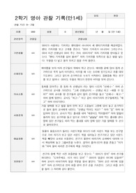 만1세 2학기 관찰기록일지 9-2월  9명
