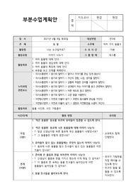 보육실습 부분수업계획안