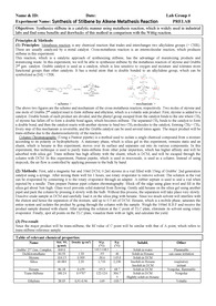 [유기화학실험 A+] Synthesis of Stilbene by Alkene Metathesis Reaction (prelab/프리랩/예비보고서)