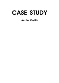 급성대장염(Acute Colitis) 간호과정 CASE STUDY A+