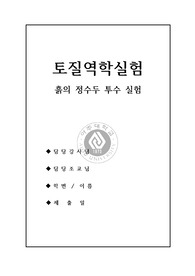 2023 1학기 아주대학교 토질역학실험 정수두투수 시험 결과보고서  (a+ 자료)