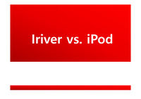 Iriver와 애플의 맞대결