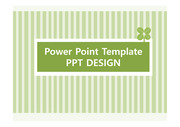 [네잎클로버 PPT] 녹색 줄무늬 ppt 배경 패턴템플릿테마디자인