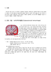 지주막하출혈(SAH) 간호과정 케이스 A+