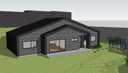 [건축설계-스케치업 소스][단독주택, 전원주택] - 39평 홈트리오 숲과 호흡하는 집 전원주택 건축설계 스케치업 3D 파일