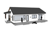[건축설계-스케치업 소스][단독주택, 전원주택] - 33평 홈트리오 소소한 멋을 입다 전원주택 건축설계 스케치업 3D 파일