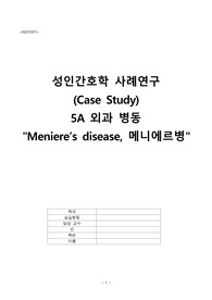 메니에르병 (Menieres disease) case 간호진단, 과정 3