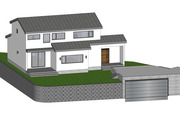 [건축설계-스케치업 소스][단독주택, 전원주택] - 68평 홈트리오 빛과 바람의 노래 전원주택 건축설계 스케치업 3D 파일