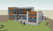 [건축설계-스케치업 소스][단독주택, 전원주택] - 65평 홈트리오 바람길을 수놓다 전원주택 건축설계 스케치업 3D 파일