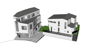 [건축설계-스케치업 소스][단독주택, 전원주택] - 79평 홈트리오 일산 랜드마크 예랑79 전원주택 건축설계 스케치업 3D 파일